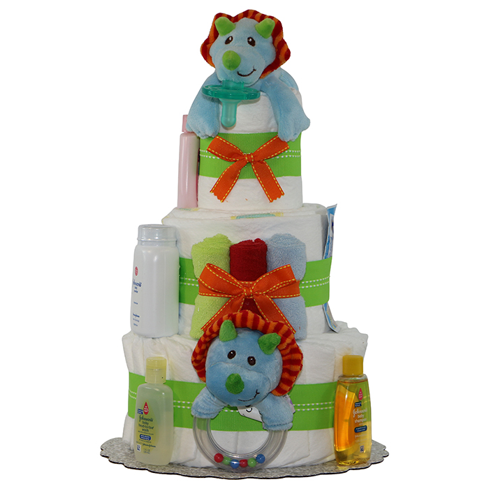 Baby Lion Diaper Cake 3 Tie...