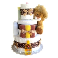 Cuddly Lion Mini Diaper Cake at Best Prices