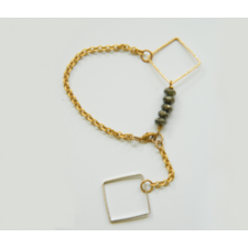 Square Geometrics Bracelet Gold