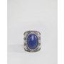 ASOS Oversized Signet With Blue Stone