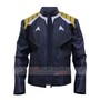 Chris Pine Star Trek Beyond Blue Costume Leather Jacket