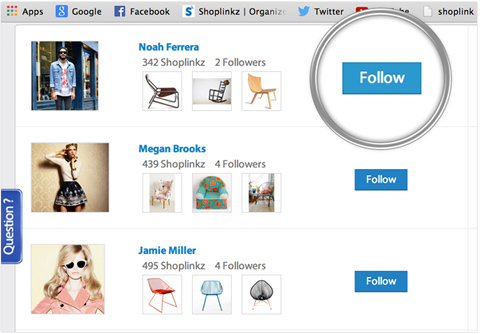 follow other shoppers