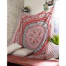 White Tapestry | Mandala Tapestry | Indian Tapestries