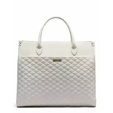 Monaco Tote Bag | Pearl White