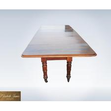 Very Rare Post Regency 12ft Mahogany Extending Dining Table By Famous Irish Makers