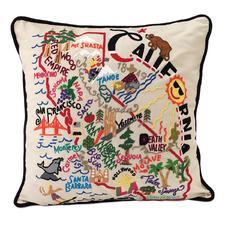 HAND EMBROIDERED STATE PILLOWS | new york pillow, texas | UncommonGoods