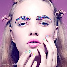 Self sdhesive acrylic makeup rhinestone stickers manufacturer