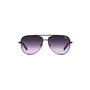 QUAY AUSTRALIA High Key 62mm Aviator Glasses, Main, color, BLACK / BLACK PURPLE FADE