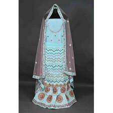 PRINTED HEAVY WORK LEHENGA 109524