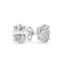 Diamond Oval Solitaire Earring