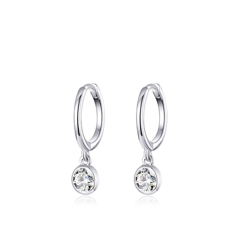 Diamond Drop Earrings Pear ...