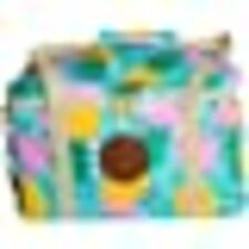 BAMBOO BUNGALOW PINACOLADA Cooler Bag, Premium Collapsible, Lightweight Design, Solid Base, Outer Pockets, Two Carry Options, Perfect for Beach, Road Trips, Camping, Shopping OR Sport