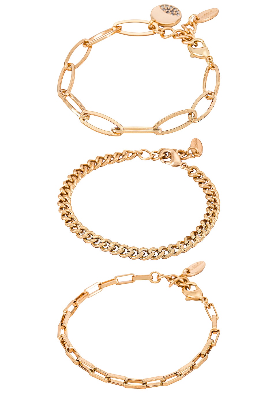 Ettika Chain Bracelet Set in Gold | REVOLVE