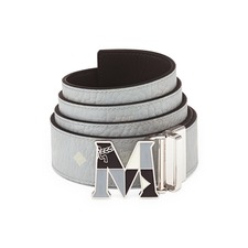 MCM Claus Reversible Belt, Main, color, MISTY GRAY VISETOS