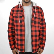 WholesaleÂ Boys Hooded Flannel Shirt Jacket