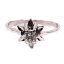 Estate Solitiare Diamond Ring Petal Design