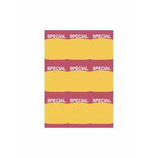 9UP Perforated shelf talker Red