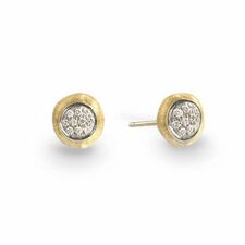 Jaipur Diamond Yellow Pave Stud Earrings
