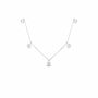 Roberto Coin 18K Five Diamond Drop Station Necklace
