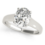 Solitaire Style Oval Diamond Engagement Ring