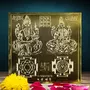 Lakshmi Ganesha Yantra Golden Plated