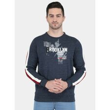 Monte Carlo Men Blue Solid Sweatshirt