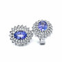 Tanzanite Earring in 14K White Gold