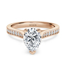 Thread Set Pear Diamond Engagement ring