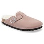 Genuine Shearling Lined Clog, Main, color, LAVENDER SUEDE