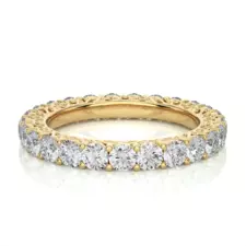 Yellow-Gold-Moissanite-Ring