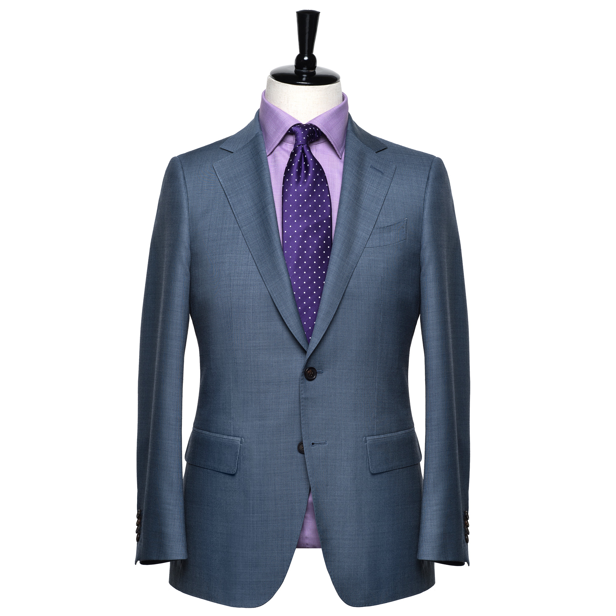 Steel Blue Sharkskin - Slim...