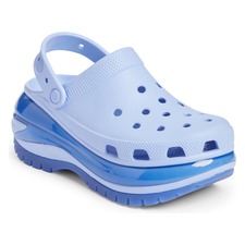 CROCS Classic Mega Crush Platform Sandal, Main, color, MOON JELLY