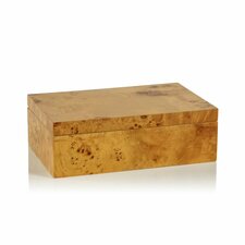 Almeda Burl Wood Design Decorative Box