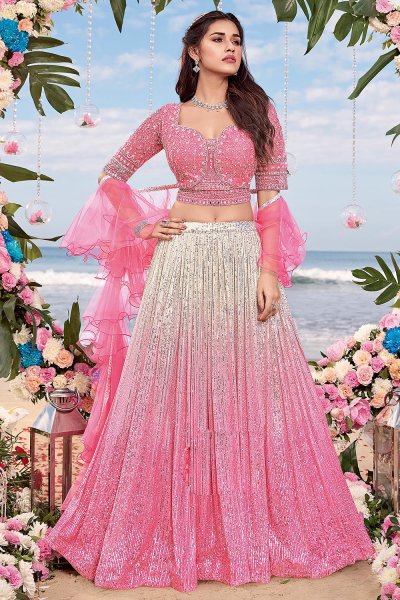 Pink &amp; Off White George...