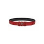 SALVATORE FERRAGAMO Double Gancio Reversible Leather Belt, Main, color, RED/ NERO