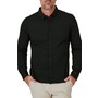 Solid Black Button-Up Shirt...