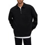 ALLSAINTS Jaxon Quarter Zip Polo Sweatshirt, Main, color, WASHED BLACK