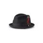 BRIXTON Gain Wool Fedora, Main, color, BLACK