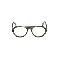 TOM FORD 53mm Aviator Blue Light Blocking Glasses, Main, color, BEIGE/ OTHER / GRADIENT BROWN