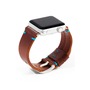 BLUEBONNET Leather Apple Watch® Watchband, Main, color, BROWN