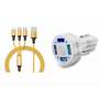 4 Port LED Car Charger + 3 ...