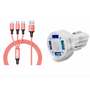 4 Port LED Car Charger + 3 ...