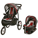 Graco FastAction Fold Click Connect Jogger Travel System Stroller - Chili Red - Graco  - Babies"R"Us