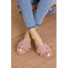 Weeboo Here For You Faux Fur Sandal Slides