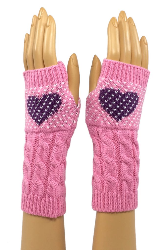 Pink with Purple Heart Mid ...