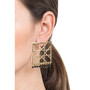 Alhambra square drop earrings with Onyx