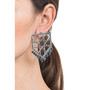 Alhambra triangle drop earrings with Lapis