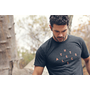 Black tshirt - athletic shirt for men - sports - athletics - graphic tee.