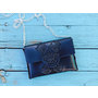 Fab handbag / small black clutch purse / urban bag design / original standout design / fresh black vinyl / both clutch & shoulder bag