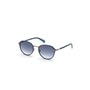 GUESS 53mm Gradient Round Sunglasses, Main, color, MATTE BLUE / GRADIENT BLUE